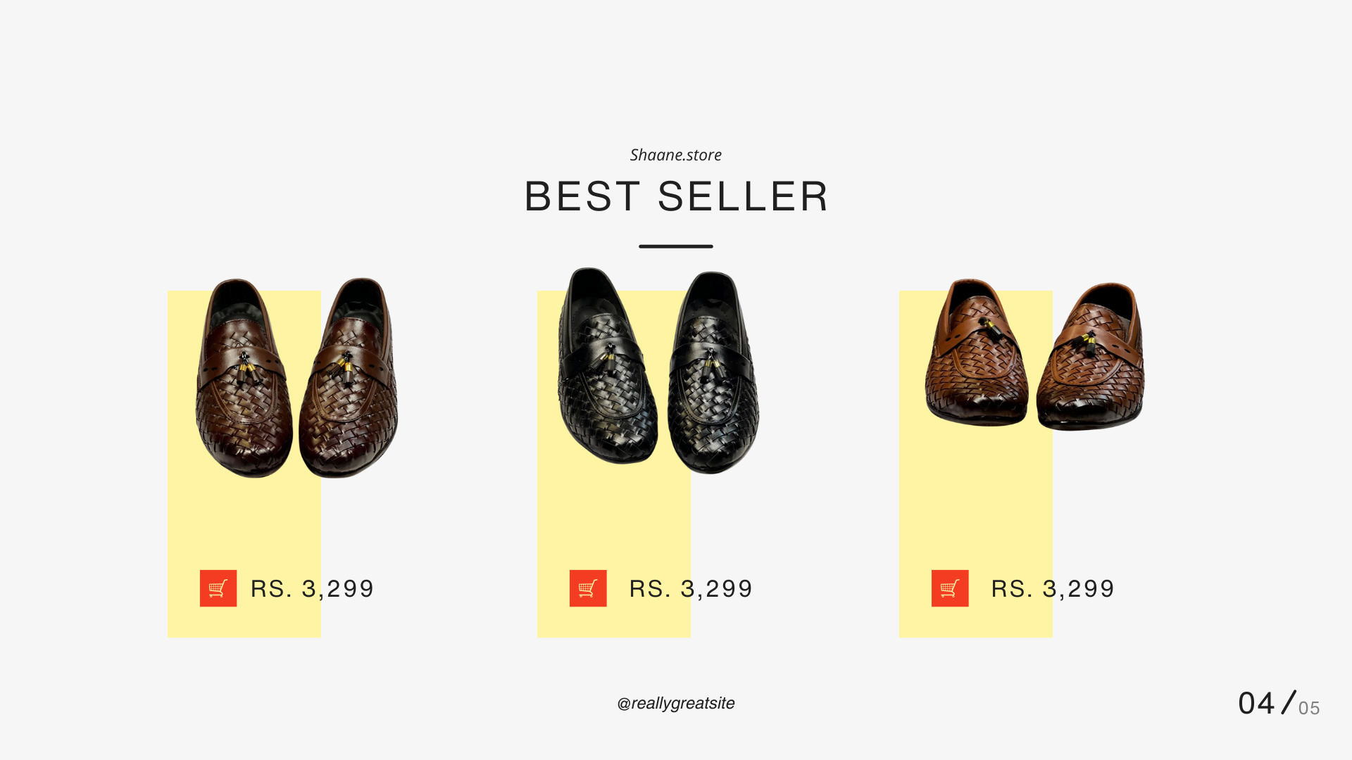 Grey and Pastel Yellow Simple Shape New Shoes Presentation (3)
