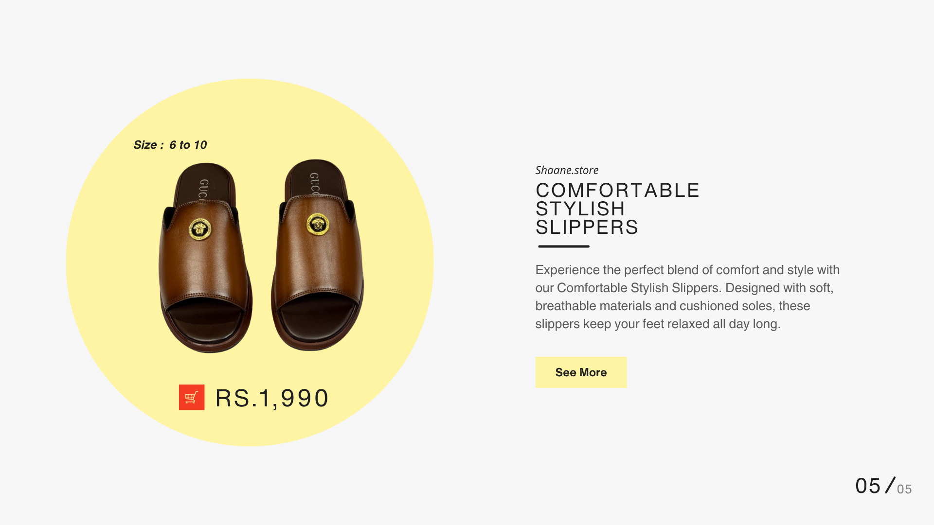Grey and Pastel Yellow Simple Shape New Shoes Presentation (4)