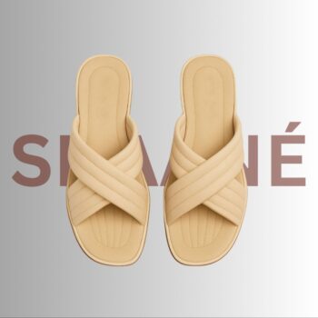 Women Beige Trendy Criss Cross